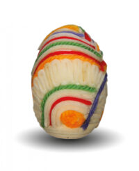 Oklejanka-jajko-oklejane-sitowiem-i-kolorowa-wloczka-w-polkoliste-i-spiralne-wzory-autor-Hanna-Rusnak