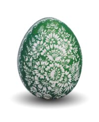 Jajko-kroszonka-z-motywem-kwiatowo-roslinnym-tlo-zielone.