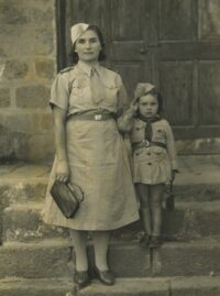 5. Maria Żołdak z córką Danutą Szeligą, polskie osiedle wTenger, Tanganika (Tanzania), 3.09.1943 r. Archiwum prywatne Danuty Szeligi