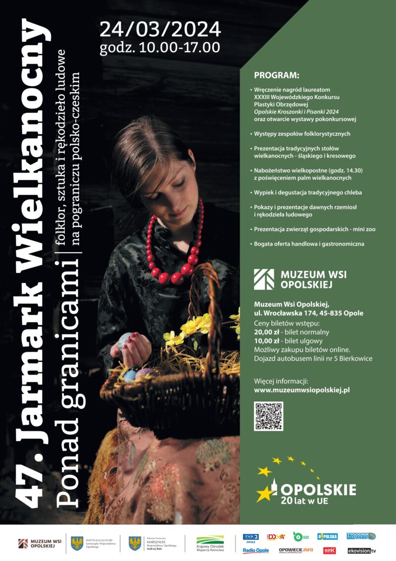 Plakat promujący Jarmark Wielkanocny w Muzeum.